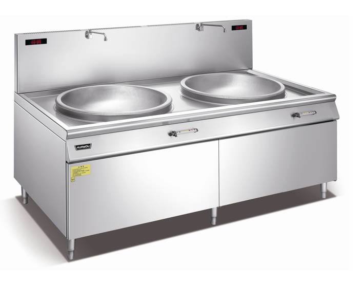 中式雙頭電磁大炒爐